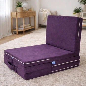 Матрац складаний безпружинний Family Sleep Flex Fold Transform Collection 10, 70х200, Фіолетовий