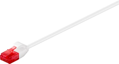 Патч-корд Goobay RJ45 UTP6 2.0m patch Slim Flexi PoE D=3.6mm Cu білий(75.09.3693)
