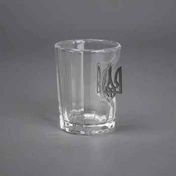 Граненая рюмка (с гербом Украины) VSKLO