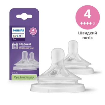 Соска Philips AVENT Natural средний поток 3+ мес 2 шт (SCY964/02) (351993)