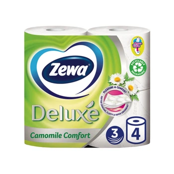 Папір туалетний Zewa Deluxe Ромашка 4 шт