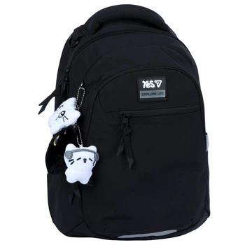 Рюкзак шкільний Yes Black Cat 42x27x14 см 15.9 л чорний (550326)