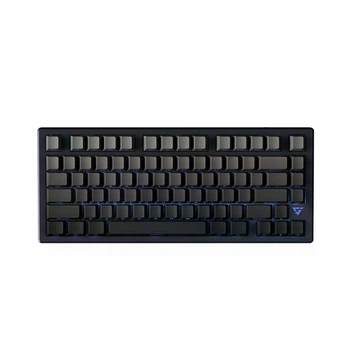 Бездротова (Bluetooth та 2.4G) механічна клавіатура з HOT-SWAP ATK V75X, ARGB, 80Key, Semi aluminum, Catharanthus Switch, УКР/АНГЛ, Glow Black/Чорна (V75XGBC)