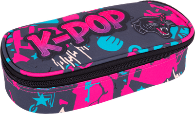 Пенал на молнии СoolPack Campus K-Pop Black с органайзером для ручек 23x9x5 см (F062036)