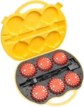 Комплект фонарей профессиональных Mactronic M-Flare 65 Lm Amber Magnet Synch Recharg 12/220V PSD0012 (DAS303746)