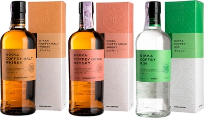 Виски Nikka Coffey Malt 0.7 л 45% + Виски Nikka Coffey Grain 0.7 л 45% + Джин Nikka Coffey Gin 0.7 л 47% (1021244264248)