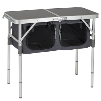 Складной стол Bo-Camp Otter 80x40 см алюминий Антрацит