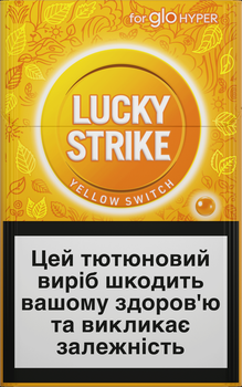 Блок стіків для нагрівання тютюну Lucky Strike Sticks Yellow Switch х 10 пачок (4820270364512_n)