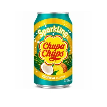 Напій газований Chupa Chups Tropical (Тропічний) 345 мл (8801069423234)