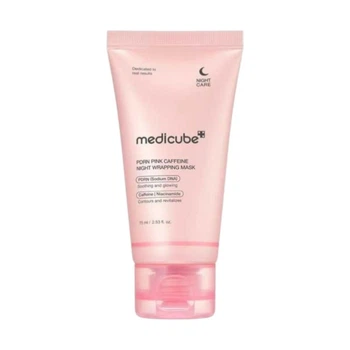 Нічна маска-плівка з полінуклеотидами та кофеїном Medicube PDRN Pink Caffeine Night Wrapping Mask 75 мл