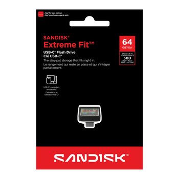 Флеш-накопичувач SanDisk USB 3.2 Gen 1 Extreme Fit Type-C 64Gb (300Mb/s)