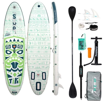Доска для плавания SUP FunWater Tiki SUPFW05D 3.2м Green (0810098388023)