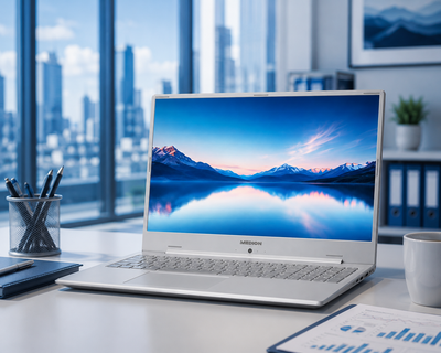 Ноутбук 17,3" Medion (Lenovo Group) Akoya S17403 | Intel Core i3-10110U | IPS (1920x1080) FullHD | RAM 8 ГБ | SSD 256 ГБ | Intel Graphics | Метал | Win11 (5385) - Уцінка