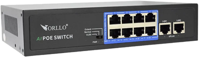 Комутатор Orllo PoE N-SWITCH 8CH (N-SWITCH-POE-8CH-1)