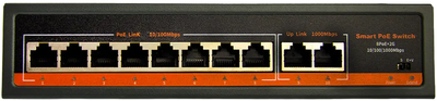 Комутатор Orllo POE SW2 10 Ports + 2GE Uplink (SWITCH-POE-SW2)