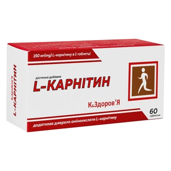 L-карнітин К Здоров Я 60 таблеток 11824