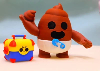 Фигурка Brawl Stars Poop Spike — коллекционная игрушка Спайк, декоративная статуэтка для поклонников Brawl Stars.