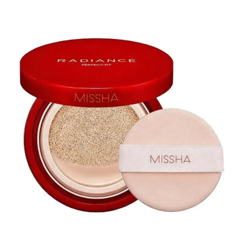 Ультрастійкий кушон Missha Radiance Perfect-Fit Cushion #19 SPF 50+ PA+++ 15g — тональний крем-кушон для світлої шкіри