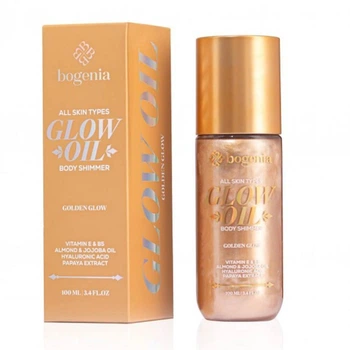 Олія-шиммер для тіла Bogenia Glow Oil Body Shimmer 100 мл BG462 № 05 Golden Glow