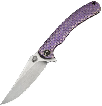Нож складной туристический Weknife Dracarys 9.1 см Böhler M390 / 6AL4V Фиолетово-золотой (WE25061B-2)