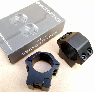 Кільця Приціла 25.4мм Vector Optics ( VictOptics ) Dovetail MEDIUM Середні до Ластохвіста 11мм Ластівчин Ластів'ячий хвіст Оптичного прицілу кріплення оптики пцп pcp до воздушки (до пневматики)