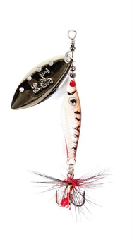 Блесна оберталка Lucky John Trian Blade Long 12 г латунь цвет 007