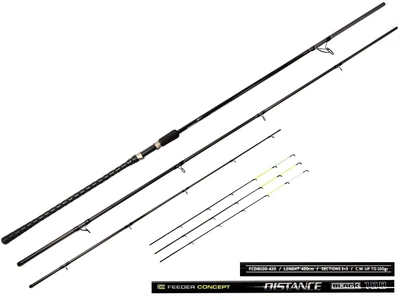 Фидерное удилище Feeder Concept Distance BLACK 100 4.20 м углеволокно HMC 315 г