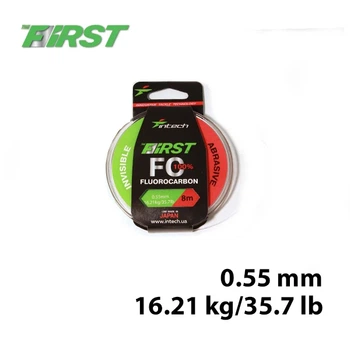 Флюорокарбон 0,55 мм 8 м Прозрачный Intech First FC 16,21 кг