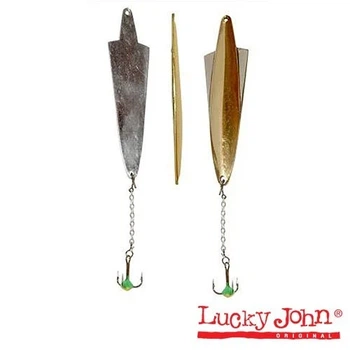 Блесна Lucky John WING 5,5 г 50 мм тройник-цепочка цвет GS