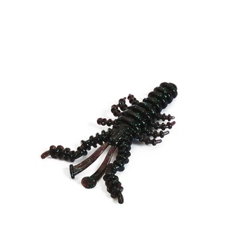 Приманка силиконовая Bait Breath Mosya 1,5" #156 Junebug/Green 14 шт