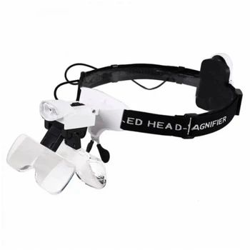 Бинокуляр Magnifier 9892C1 LED 1x-6x / бинокулярные очки с увеличением (23070)