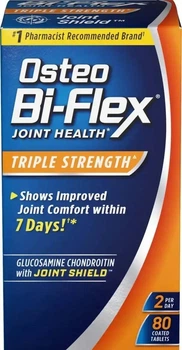 Комплекс для суглобів Osteo Bi-Flex Triple Strength з глюкозаміном, хондроїтином, MSM та босвелією, 80 таблеток, США