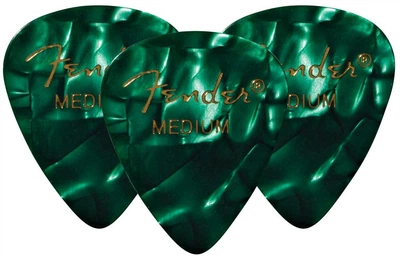 Набір медіаторів Fender 351 Green Pick Gross Medium (3 picks)
