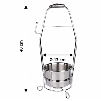Корзинка для угля Hornet Silver (27531)
