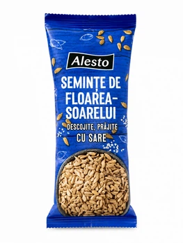 Насіння Сонішника біле Смажене Alesto SunFlower seed Roasted&Salted Алесто лущене підсолене Пакет 100г