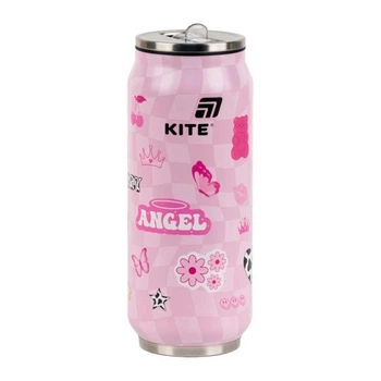 Термочашка Kite Angel, с трубочкой, 500 мл (K25-1264-2)