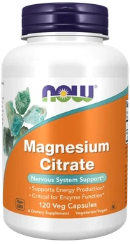 Магній цитрат Now Foods Magnesium Citrate 120 капсул