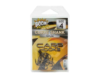 Гачок для мирної риби BOOM Curve Shank №4 (10 шт/уп) (Teflon)