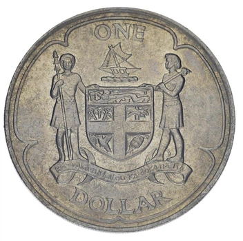 Монета Фиджи 1 доллар 1969 AU-UNC