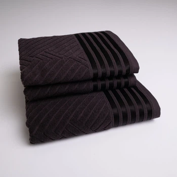 Набор махровых полотенец SOFT 3шт GM Textile 50х90см, 50х90см, 70х140см 500г/м2 (Шоколадный)