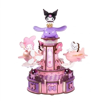 Конструктор Rolife Dreamland музыкальная шкатулка с вращающимся самолётом Куроми Sanrio