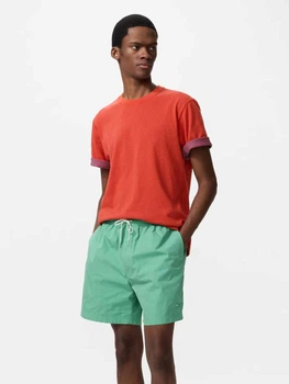 Шорти бавовняні короткі чоловічі Uniqlo 990278864 L Зелені (1160309684)