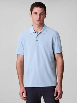 Поло довге чоловіче Calvin Klein 326823457 XL Блакитне (1160450002)