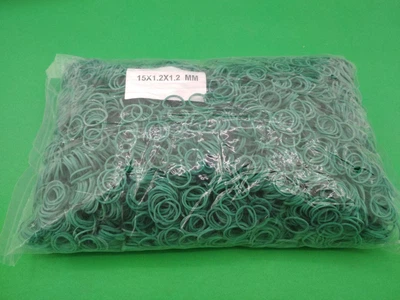Банковские резинки, Plast, №15, зеленые, 1,2 мм, диаметр 15 мм, 1 кг, для упаковки и вязания зелени