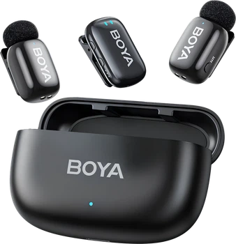 Бездротовий петличний мікрофон BOYA Mini-18 3.5 мм для камер та смартфонів (789003)