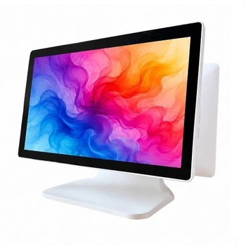 POS-моноблок с монитором клиента Detaik AIO1568-J6412 15,6”. Белый корпус.