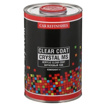 Лак автомобильный акриловый CS SYSTEM Clear Coat МS Crystal 1 л прозрачный глянцевый