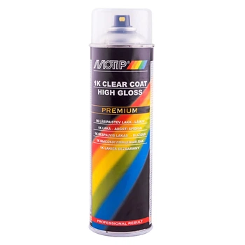 Лак однокомпонентный MOTIP 1K CLEAR COAT прозрачный глянцевый аэрозоль 500 мл