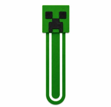 Закладка для книг Крипер у стилі Minecraft | 3D-друкована закладка для книг та підручників