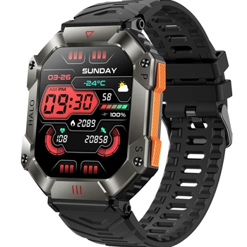 Розумний годинник Smart Racer K+ з компасом AMOLED 45х40х14 мм чорний